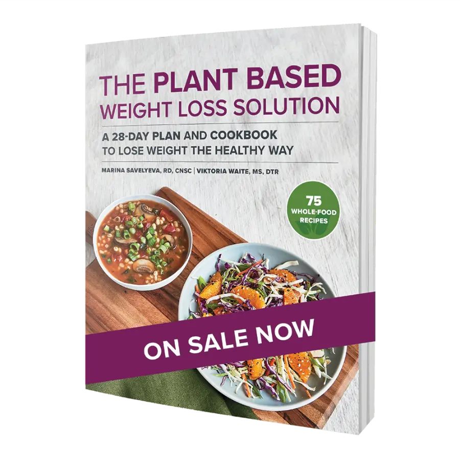 Marina Dietitian California Plant Based Weight Loss Recipe Cook Book OnSale