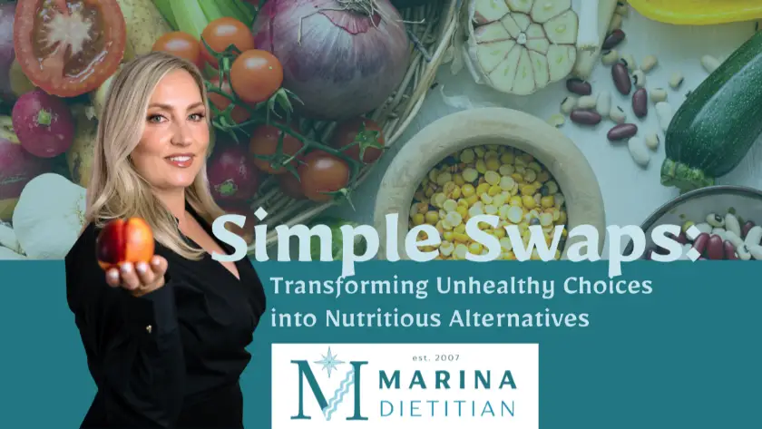 Marina Dietitian Healthy Food Swaps Popup